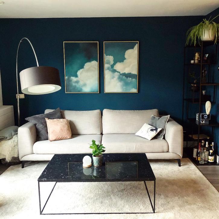 Grijze bank 4 personen van BoConcept, Huis en Inrichting, Banken | Bankstellen, Gebruikt, Rechte bank, Vierpersoons of meer, 75 tot 100 cm