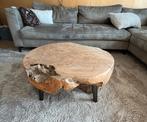 Salon tafel Jordan - onbewerkt teak. Zeer mooi! 80x80x35 cm, 50 tot 100 cm, Zo goed als nieuw, Minder dan 50 cm, Teakhout