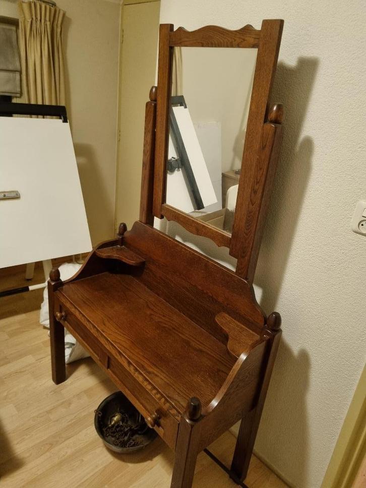 oude spiegelkast / kaptafel, Antiek en Kunst, Antiek | Meubels | Kasten, Ophalen