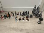 Kerstdorp poppetjes en bomen, Diversen, Kerst, Ophalen, Zo goed als nieuw