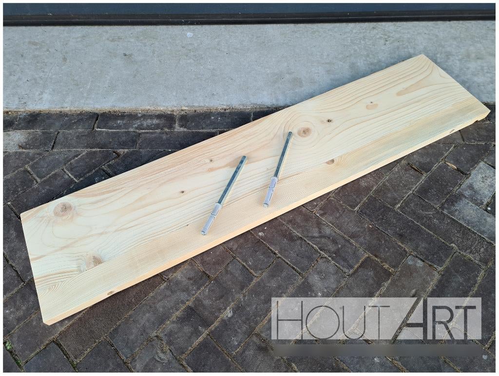 Wandplank onzichtbare bevestiging steigerhout, Info@hout-art.nl, Nieuw, Ophalen of Verzenden, Hoeves 3 in Schijndel