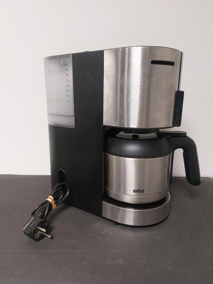 Braun IDCollection KF 501 TI Koffiezetapparaat - Nieuwstaat, Witgoed en Apparatuur, Koffiezetapparaten, Zo goed als nieuw, Gemalen koffie