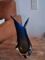 Murano Snavelvaas - Blauw/Bruin, Antiek en Kunst, Antiek | Vazen, Ophalen of Verzenden