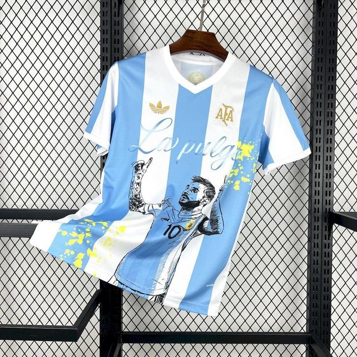 Argentinië La Pulga Voetbalshirt – Messi Special Edition – N, Sport en Fitness, Voetbal, Nieuw, Shirt, Verzenden