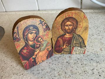 Kleine Ikoon van Maria en Jezus beschikbaar voor biedingen