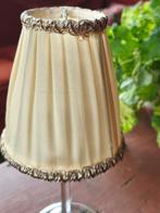 Vintage mooi lampenkapje – satijnlook – 10 cm hoog klemkapje, Ophalen of Verzenden, Zo goed als nieuw, Rond, Minder dan 25 cm