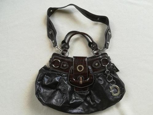 GUESS tas bruin lak met 'slangen'leer en goud - nieuw -, Sieraden, Tassen en Uiterlijk, Tassen | Damestassen, Nieuw, Handtas, Bruin