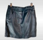 Goosecraft Donkerblauwe Leren Minirok Maat S, Goosecraft, Zo goed als nieuw, Maat 36 (S), Boven de knie