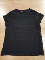 Mooi zwart shirt mt 44, Maat 42/44 (L), Ophalen of Verzenden, Zo goed als nieuw, Korte mouw