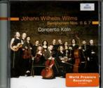 Wilms: Symfonieën 5 & 7  / Concerto Köln, Verzenden, Romantiek, Zo goed als nieuw, Orkest of Ballet
