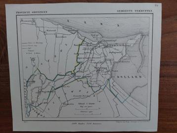 44 / Termunten Dollard Wagenborgen Litho uit 1866 J. Kuyper beschikbaar voor biedingen