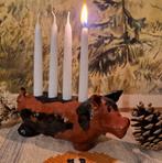 Advent Varken Kandelaar uit Zweden Keramiek Handgemaakt, Diversen, Kerst, Ophalen of Verzenden, Zo goed als nieuw