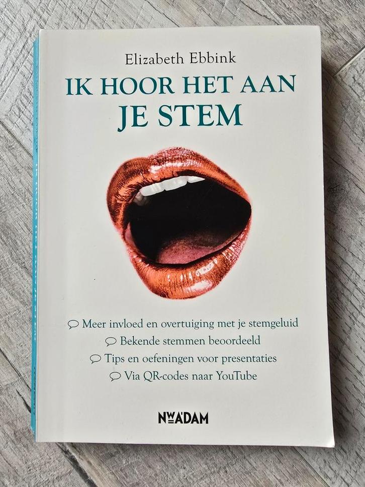 Elizabeth Ebbink - Ik hoor het aan je stem, Boeken, Studieboeken en Cursussen, Zo goed als nieuw, HBO, Alpha, Ophalen of Verzenden