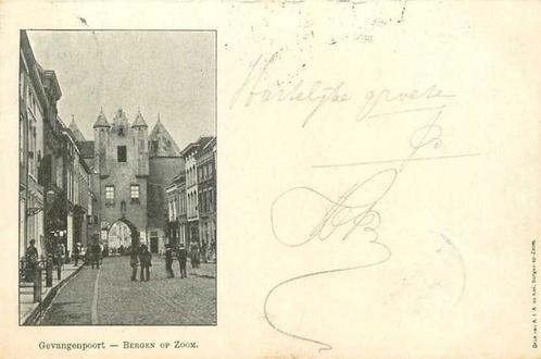(380-747-005) Bergen op Zoom Gevangenpoort, Verzamelen, Ansichtkaarten | Nederland, Noord-Brabant, Verzenden