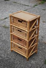 Rotan ladekastje, Ophalen, Overige materialen, Minder dan 50 cm, Gebruikt