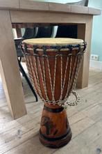 Djembe middium met versiering, Muziek en Instrumenten, Percussie, Ophalen of Verzenden, Gebruikt, Trommel