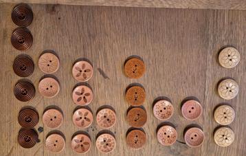 Houten Knopen Set - Diverse Designs beschikbaar voor biedingen