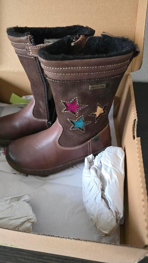 Leren kinder laarzen meisjes bruin maat 25, Kinderen en Baby's, Kinderkleding | Schoenen en Sokken, Zo goed als nieuw, Laarzen