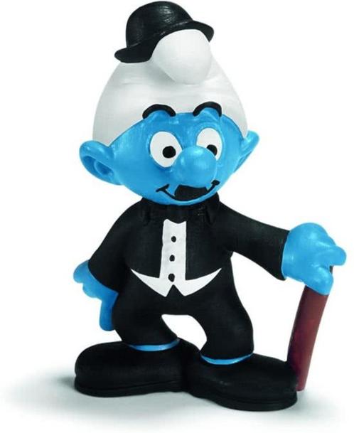 Smurf Bioscoop Schleich 20716 Acteur - Charlie Chaplin, Verzamelen, Smurfen, Nieuw, Poppetje, Figuurtje of Knuffel, Ophalen
