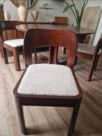 4 brutalist stoelen of set met tafel (mid-century jaren 70), Ophalen, Zo goed als nieuw, Minder dan 75 cm, 50 tot 75 cm