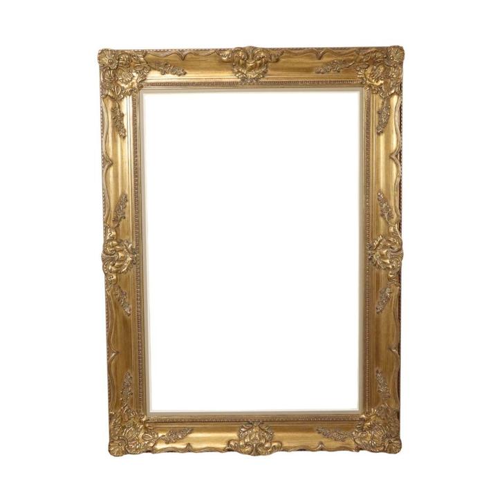Grote Vintage Gouden Lijst Barok Stijl Klassiek Grenenhout, Huis en Inrichting, Woonaccessoires | Lijsten, Gebruikt, 75 cm of meer