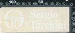 Sticker: Sergio Tacchini (1), Ophalen of Verzenden, Zo goed als nieuw, Bedrijf of Vereniging