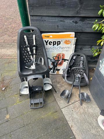 Yepp Fietszitje Set - Voor & Achter beschikbaar voor biedingen