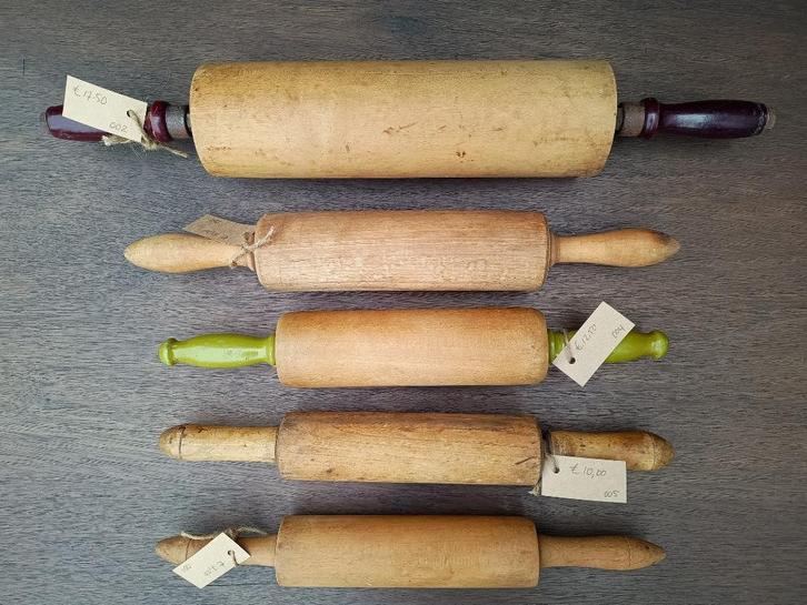 Oude deegrollers, Antiek en Kunst, Curiosa en Brocante, Verzenden