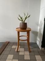 Vintage, antieke houten Thonet kruk, plantentafeltje, Antiek en Kunst, Ophalen