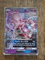 Hele mooie grote jumbo kaart mewtwo gx promo kaart gebruikt., Ophalen of Verzenden, Gebruikt