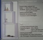 Saniscape Bretagne Cube cabinet 3 dlg. wit, Nieuw, Minder dan 25 cm, Minder dan 100 cm, Overige typen
