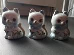 Beeldjes spaarpot 3x poes, Verzamelen, Ophalen of Verzenden, Dier