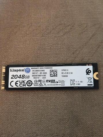 Kingston KC3000 PCIe 4.0 NVMe M.2 2Tb SSD beschikbaar voor biedingen