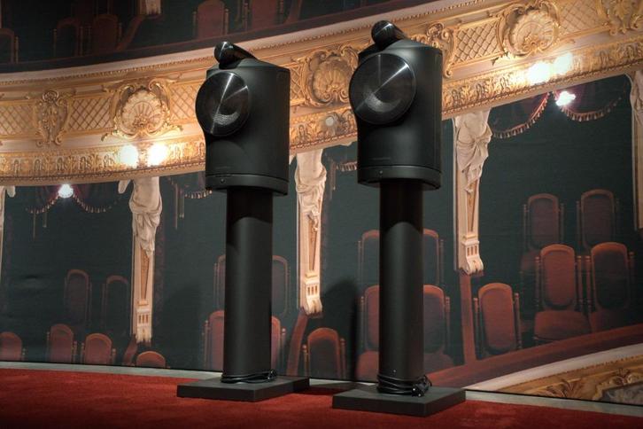 Bowers&Wilkins Formation Duo Luidspreker Zwart (incl stand), Audio, Tv en Foto, Luidsprekers, Nieuw, Front, Rear of Stereo speakers