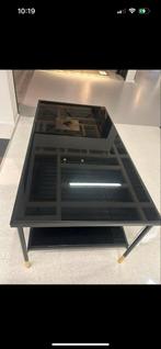Stijlvolle Salontafel met Glasplaat, Huis en Inrichting, Tafels | Salontafels, Ophalen, 100 tot 150 cm, 50 tot 100 cm, Minder dan 50 cm