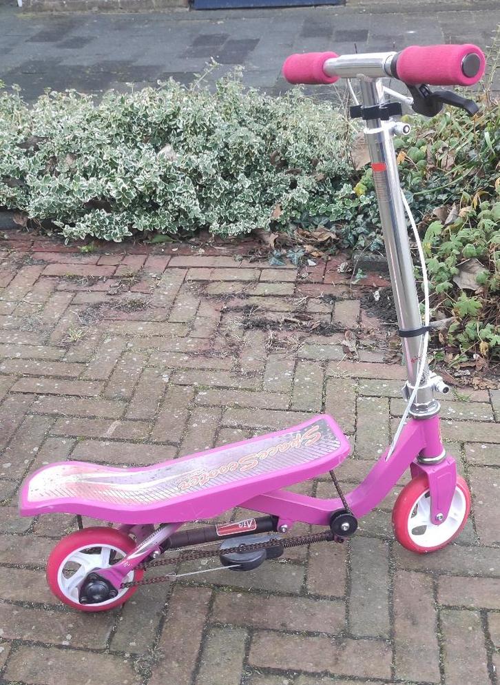 Space scooter junior Roze in zeer goed staat, Fietsen en Brommers, Steps, Gebruikt, Overige typen, Ophalen