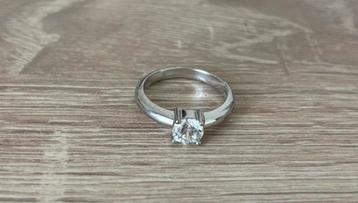 Ti Sento ring met steen zilver beschikbaar voor biedingen