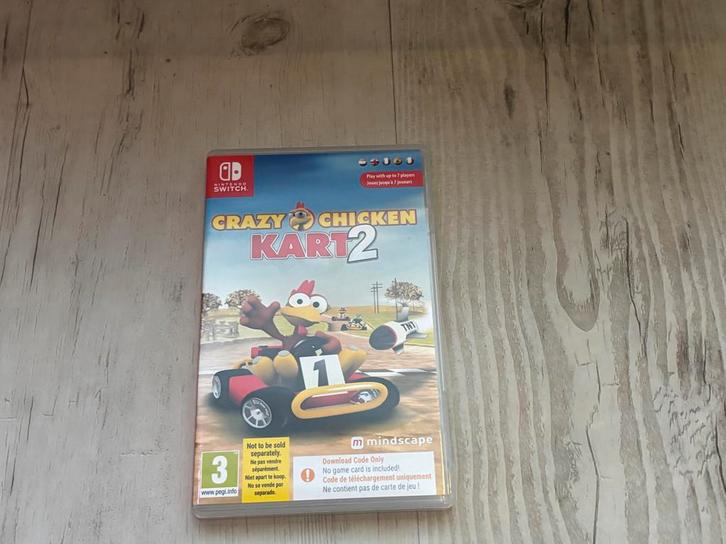 Crazy Chicken Kart 2 - Nintendo Switch, Spelcomputers en Games, Games | Nintendo Switch, Zo goed als nieuw, Racen en Vliegen, 2 spelers