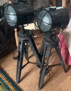 2 tripod verstelbare lampen, Ophalen, Zo goed als nieuw, Glas, Minder dan 100 cm