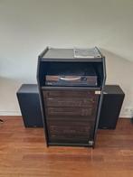 Philips high fidelity 1990 stereoset met kast en boxen, Ophalen, Cd-speler, Philips