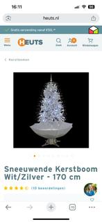 Sneeuwende Kerstboom Wit/Zilver - 170 cm, Diversen, Kerst, Ophalen, Nieuw