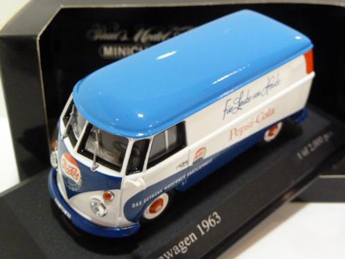 Minichamps Volkswagen bestel bus 'Pepsi Cola' 1:43 430052205, Hobby en Vrije tijd, Modelauto's | 1:43, Nieuw, Auto, MiniChamps