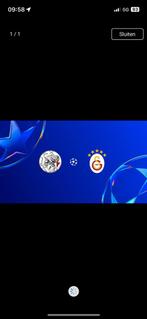 Ajax galatasaray 2 tickets, Tickets en Kaartjes, Twee personen, Januari