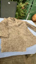 Vintage coat van alpaca wol, Ophalen of Verzenden, Gedragen, Bruin