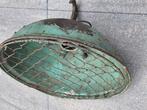Antieke emaille werflamp buitenlamp, Ophalen of Verzenden