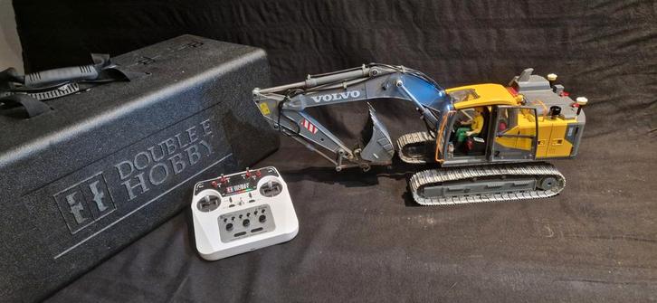 Volvo EC160E kraan double e hobby. Tamiya wedico lesu 1 14, Hobby en Vrije tijd, Modelbouw | Radiografisch | Overige, Nieuw, Ophalen of Verzenden