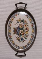 dienblad, Huis en Inrichting, Woonaccessoires | Dienbladen, Ophalen, Gebruikt, Ovaal, Metaal