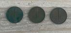 3x 1 cent munten Koningin Juliana, Ophalen of Verzenden, Koningin Juliana, 1 cent, Losse munt