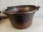 Antiek koperen kookpot, hangende waterketel, blokkenbak, Ophalen of Verzenden, Koper