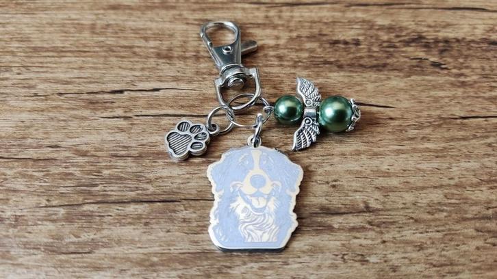 Tas/Sleutelhanger Berner sennenhond met beschermengeltje, Dieren en Toebehoren, Honden-accessoires, Nieuw, Verzenden